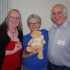 Jill Bunting, John Smith (judges) and Lilian Webb taken with Big Ted and Little Ted!