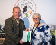 Dominic Reddin, FIPF presenting an Honourable Mention Certificate to Lilian Webb, AIPF ARPS