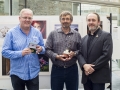 Ross McKelvey and Steve Cullen from Creative Photo Imaging Club and IPF President Michael O'Sullivan pictured with their winning colour panel.jpg