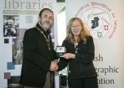 IPF President Michael O'Sullivan pictured presenting Judges' Medal to judge Anne Sutcliffe