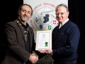 IPF President Michael O'Sullivan pictured presenting LIPF distinction to Frank Gaughan