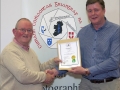 IPF Distinctions Chairman pictured presenting LIPF distinction to Paul Marry