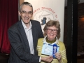 Richard Brown, chairman of the RPS International Jury presenting Margaret Finlay with her FIAP ribbon