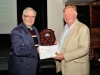 Ken Hemmingway presents the Humourous Trophy to Liam Haines, AV2014.