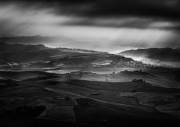 Honourable Mention Monochrome - George Balmer - Montalcino Stormy Morning - Offshoot Photographic Society