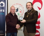 IPF President Michael O'Sullivan pictured with award winner Dominic Reddin