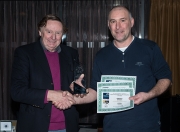Neil O'Reilly of Tallaght Photographic Society, winner of IPF Nature Photographer of the Year 2016 pictured with chairman of the DSLR Region Martin Devlin