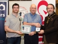 IPF President Michael O'Sullivan pictured with Michael Maher from competition sponsor Mahers Photographic and award winner Tadhg Hurley