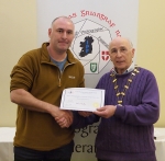IPF Vice-President Sheamus O'Donoghue pictured with award winner Neil O'Reilly