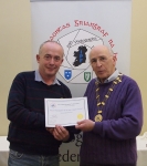 IPF Vice-President Sheamus O'Donoghue pictured with award winner Vincent Higgins