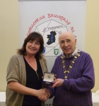 IPF Vice-President Sheamus O'Donoghue pictured with judge Gwen Charnock