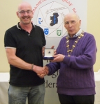 IPF Vice-President Sheamus O'Donoghue pictured with judge Phil Charnock