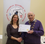 IPF Vice-President Sheamus O'Donoghue pictured with award winner Heather Rice