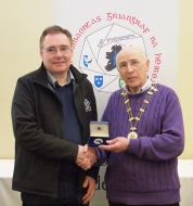 IPF Vice-President Sheamus O'Donoghue pictured with award winner Seamus Mulcahy