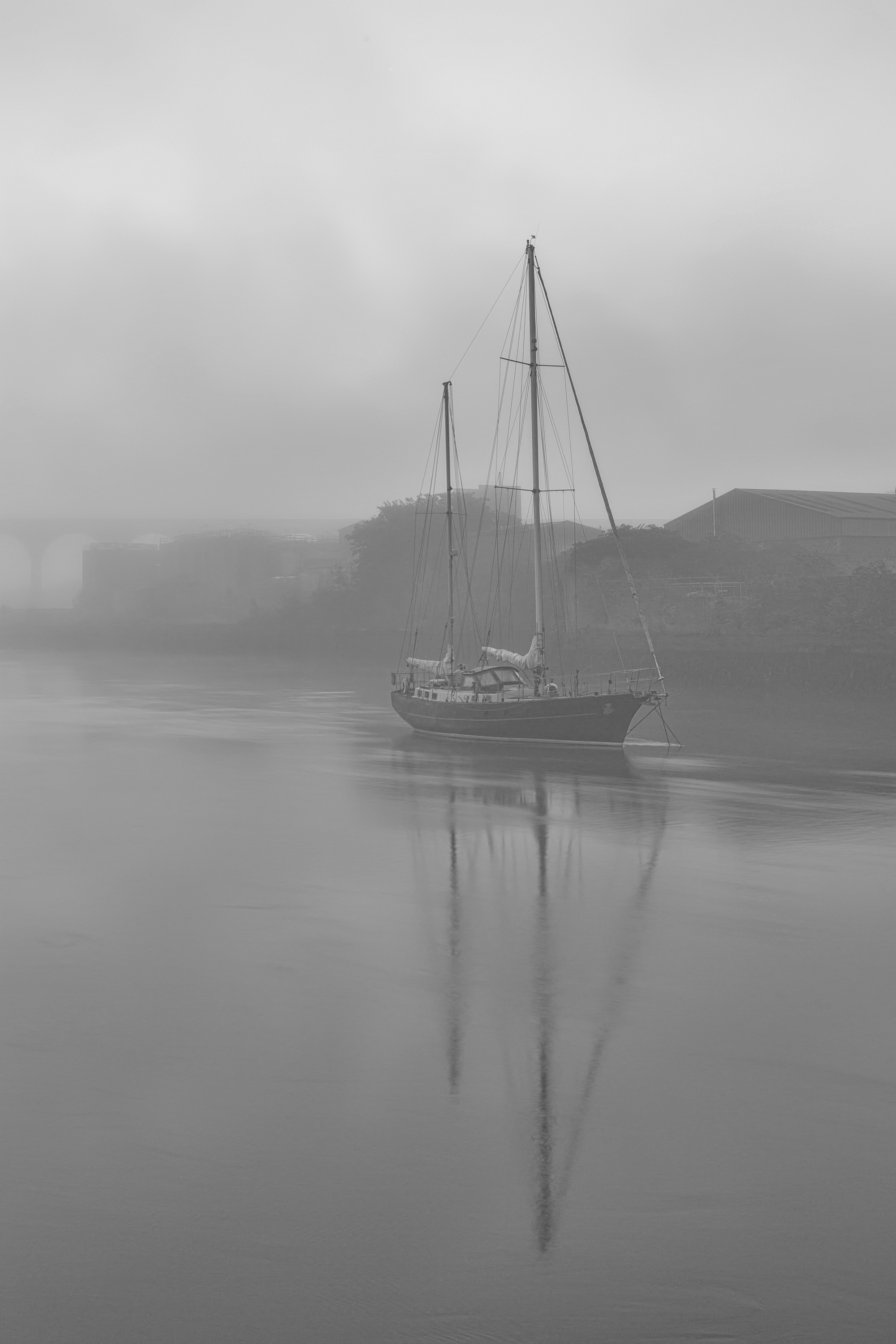 Ship in Mist - Drogheda Ireland