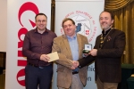 IPF President Michael O'Sullivan and Shane Cowley from Canon Ireland pictured with award winner Bill Power