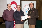 IPF President Michael O'Sullivan and Shane Cowley from Canon Ireland pictured with award winner Ned Mahon