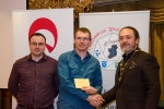 IPF President Michael O'Sullivan and Shane Cowley from Canon Ireland pictured with award winner Niall Whelan