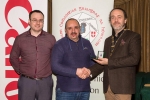 IPF President Michael O'Sullivan and Shane Cowley from Canon Ireland pictured with award winner Paul Reidy