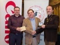 IPF President Michael O'Sullivan and Shane Cowley from Canon Ireland pictured with award winner Bill Power