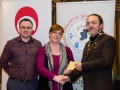 IPF President Michael O'Sullivan and Shane Cowley from Canon Ireland pictured with award winner Ciara Drennan