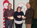 IPF President Michael O'Sullivan and Shane Cowley from Canon Ireland pictured with award winner Clodagh Tumilty
