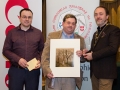 IPF President Michael O'Sullivan and Shane Cowley from Canon Ireland pictured with overall winner Bill Power and winning image