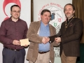 IPF President Michael O'Sullivan and Shane Cowley from Canon Ireland pictured with overall winner Bill Power
