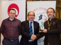 IPF President Michael O'Sullivan and Shane Cowley from Canon Ireland pictured with the judge Riccardo Busi