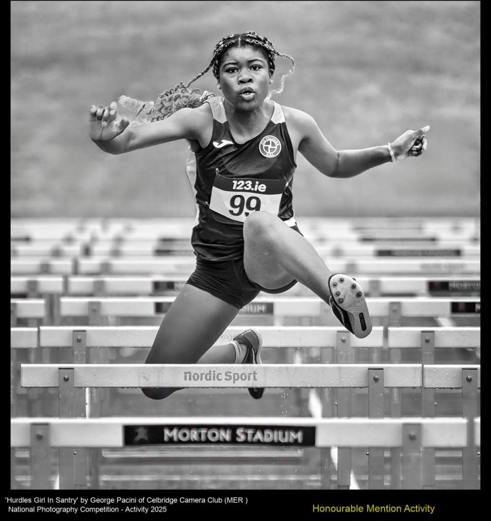 'Hurdles Girl In Santry' by George Pacini of Celbridge Camera Club (MER )
